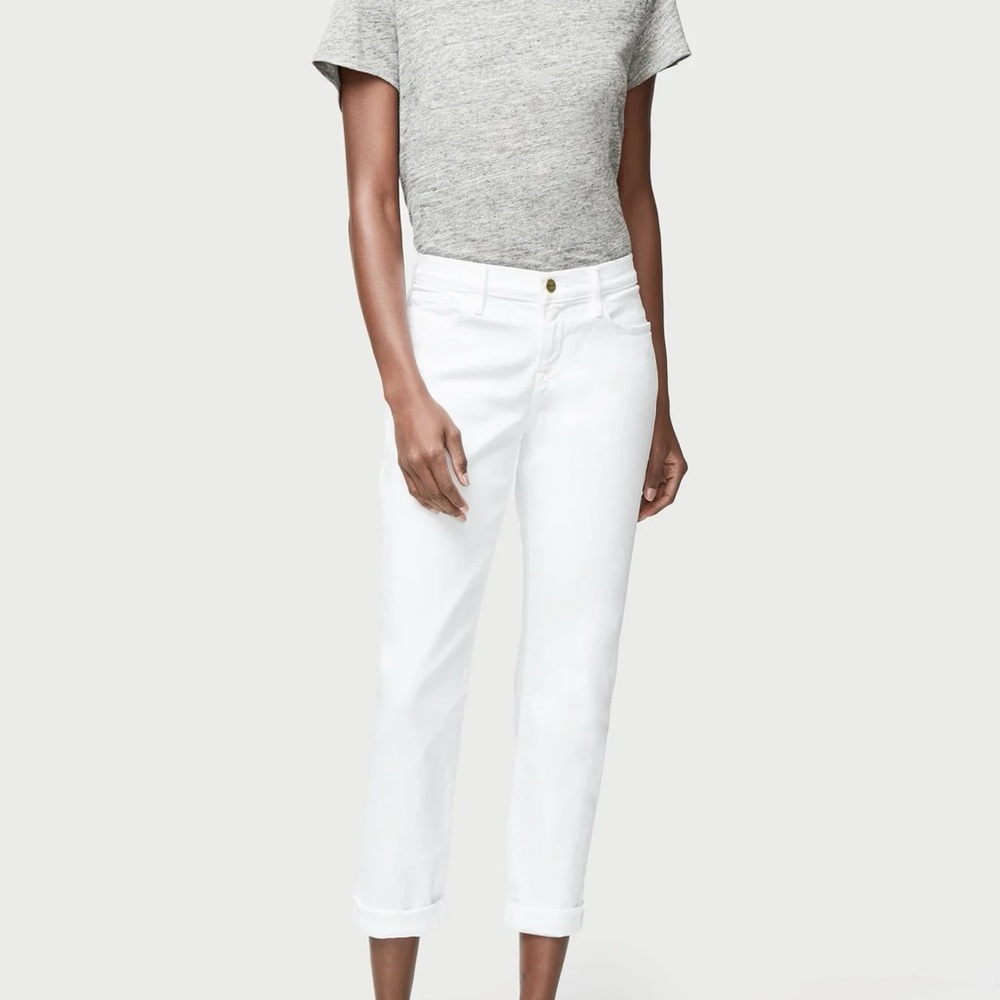 Frame Denim Women's White Ankle Jeans